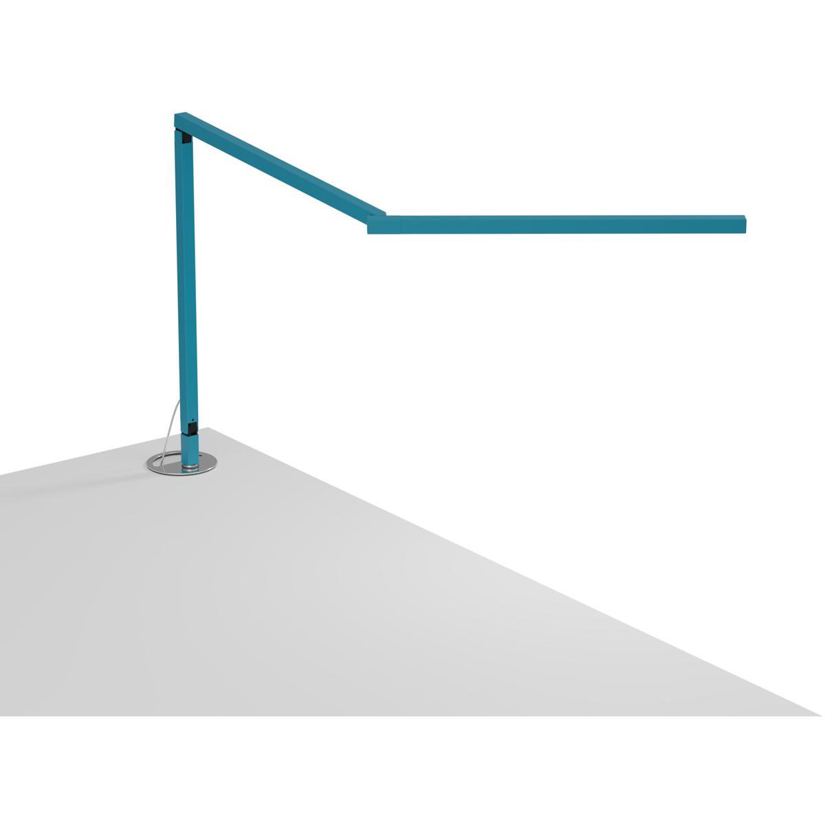 Koncept ZBD3100-W-KNB-GRM Z-Bar Mini Gen 4 12.5 inch 5.35 watt Koncept Blue Desk Lamp Portable Light, Grommet Mount